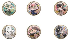 【2023年6月】SPY×FAMILY ぴた! でふぉめ みんな一緒 缶バッジ