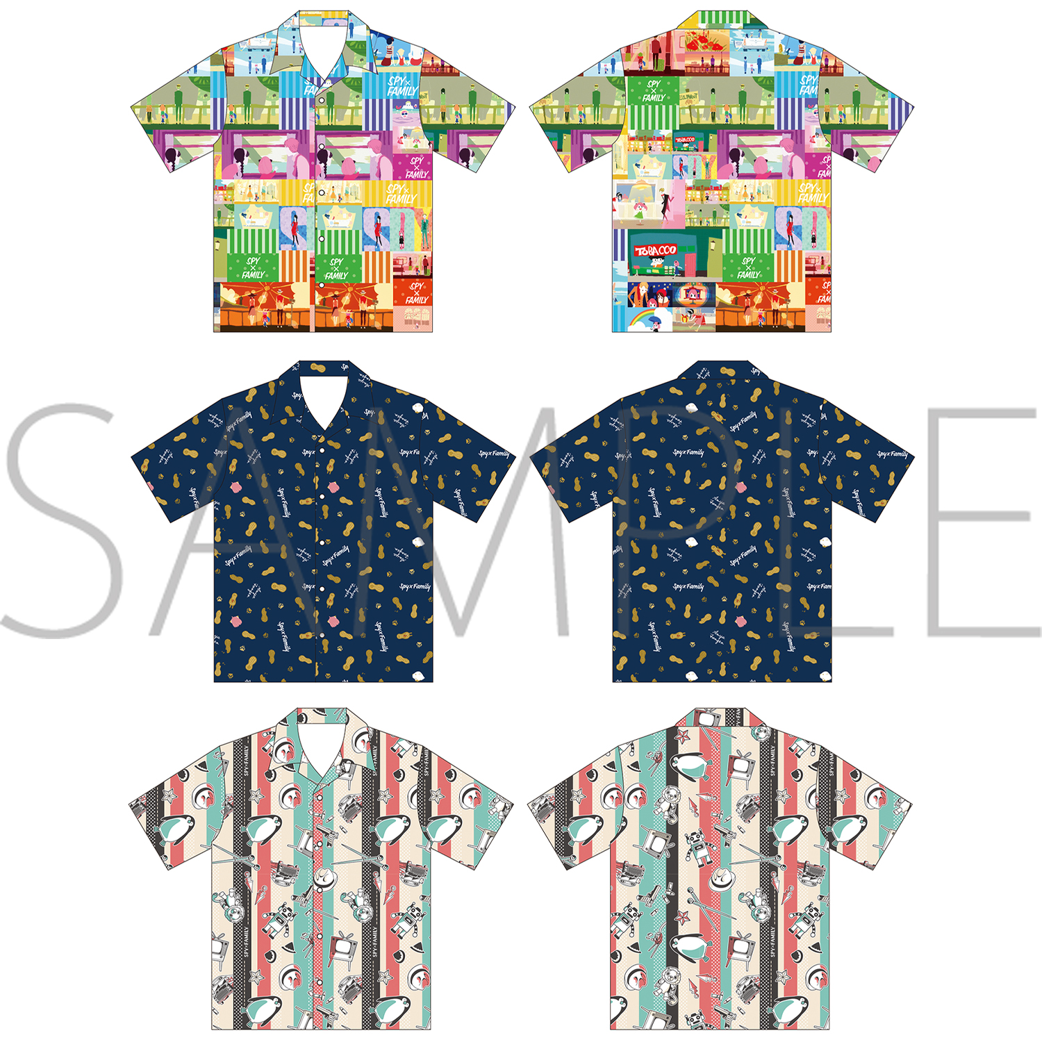 【2023年8月25日】SPY×FAMILY オープンカラーシャツ