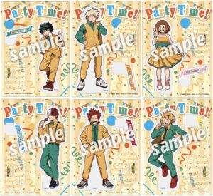 【2024年9月】僕のヒーローアカデミア パーティータイム！アクリルスタンドプレート