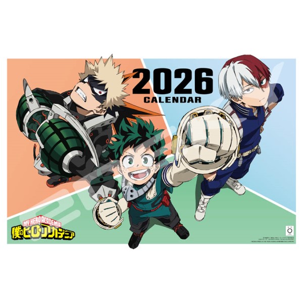【2025年10月】TVアニメ『僕のヒーローアカデミア』 2026年 壁掛けカレンダー CL-021
