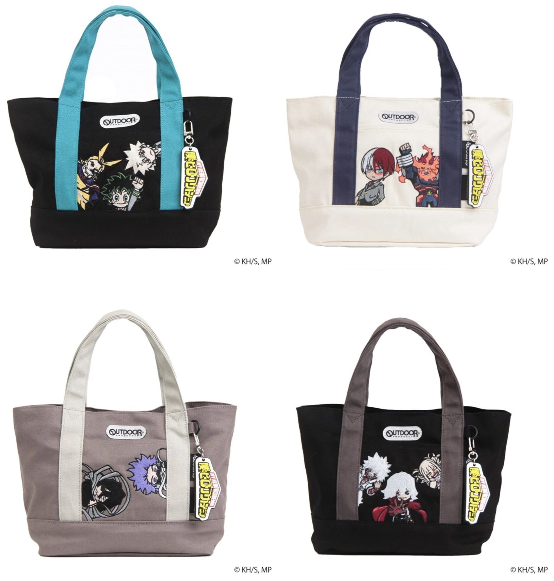 僕のヒーローアカデミア × OUTDOOR PRODUCTS キーホルダー付きミニキャラトート
