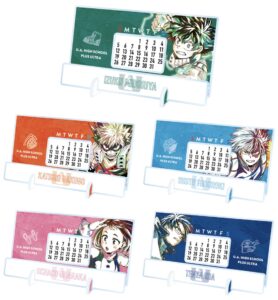 【2025年11月】僕のヒーローアカデミア Ani-Art 第5弾 卓上アクリル万年カレンダー