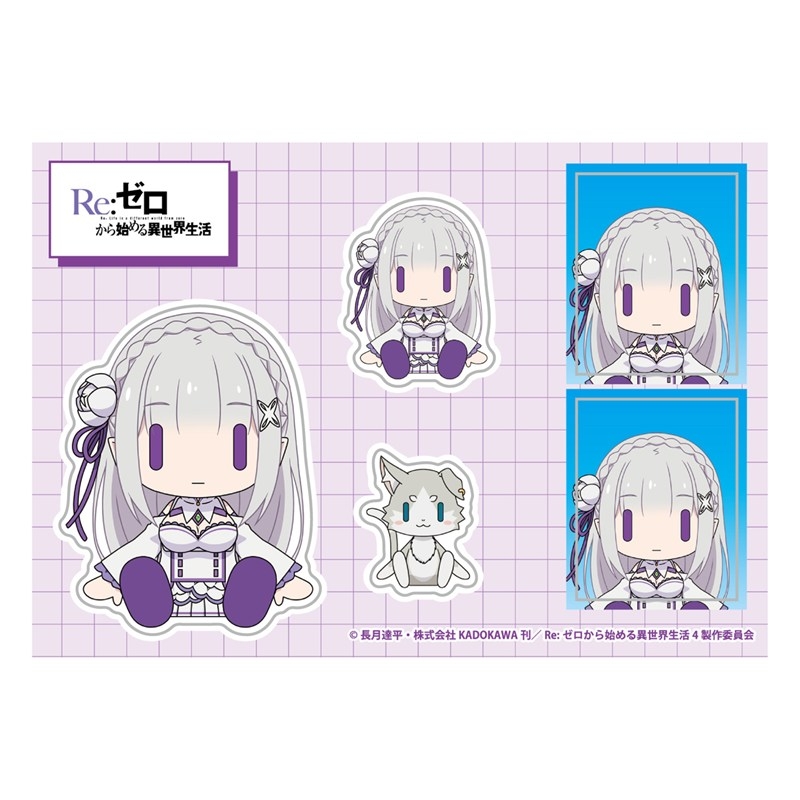 【2026年7月】Re:ゼロから始める異世界生活 GG3耐ステッカー(すわってマスコットver.)